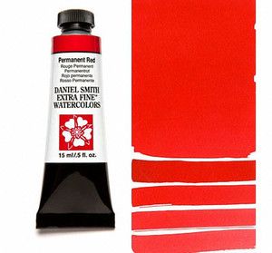Farba akwarelowa Daniel Smith 072 Permanent Red extra fine watercolours seria 1 15 ml